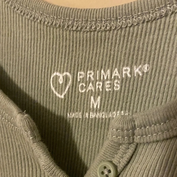 Primark Sage Ribbed Tank Top - Picture 3 of 5